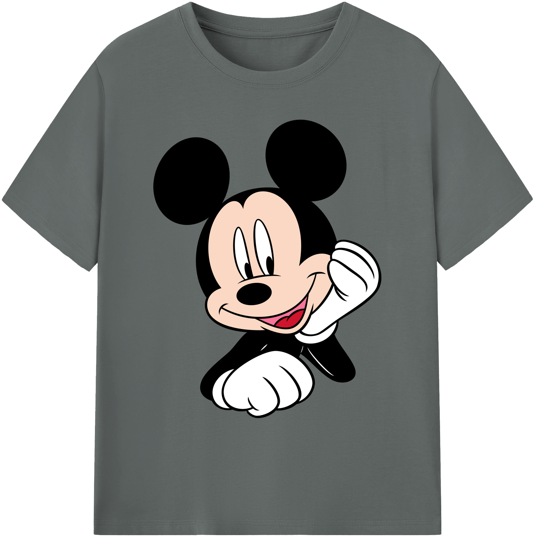ミッキーマウス Mickey Mouse 綿100％ メンズ半袖Tシャツ｜肌触りやわらか＆通気性